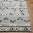 thumbnail image 4 of Hauteloom Denna Recycled Material Living Room, Bedroom Area Rug - Southwestern - Pale Blue, Medium Gray, White - 2' x 3', 4 of 8