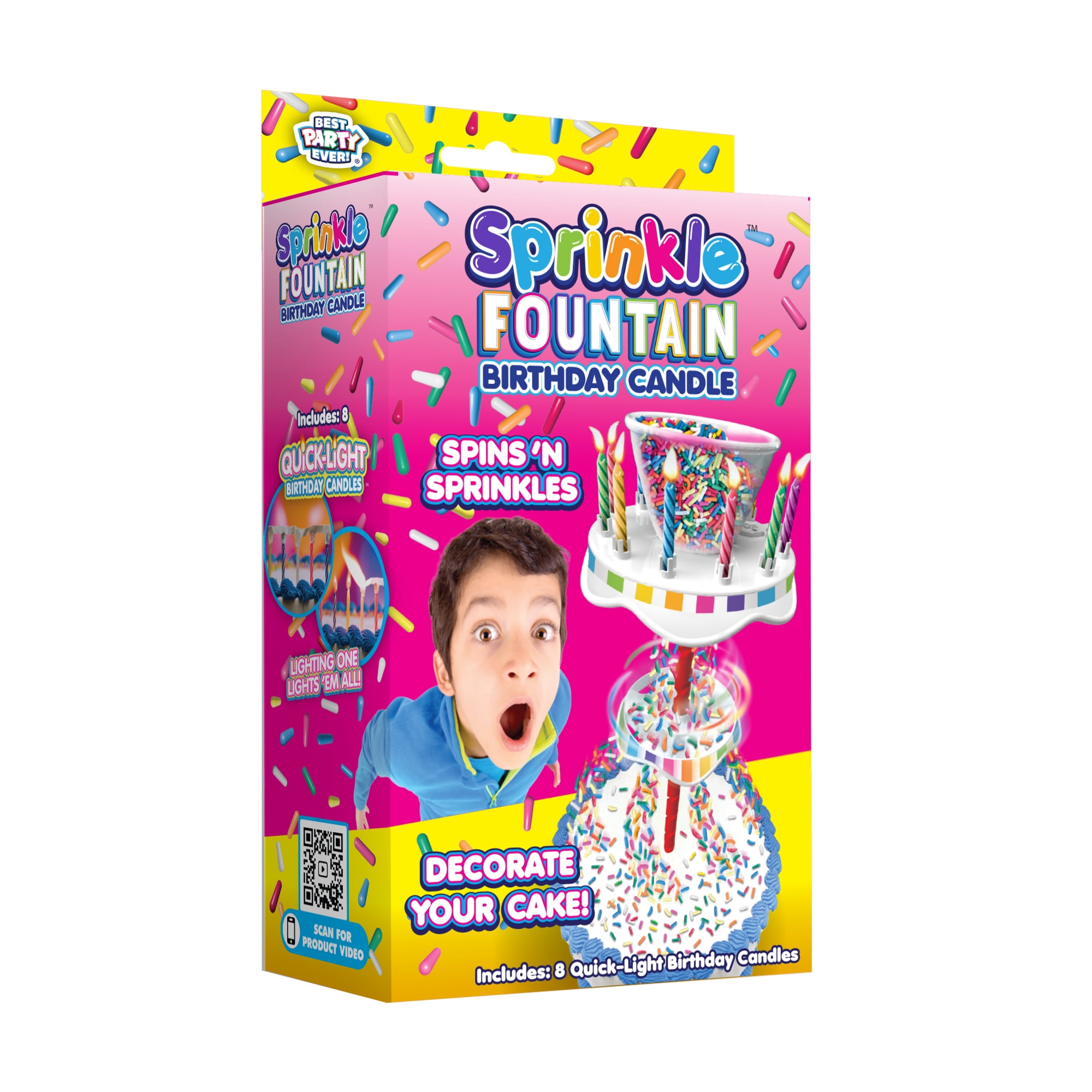 INCREDIBLE NOVLITIES Sprinkle Fountain Candle