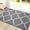 Grey Trellis, variant on Buganda Indoor Door Mat, 20"x 32", Non Slip Low-Profile Entrance Rug Front Inside Doormats Dirt Trapper Entry Door Rugs for Entryway, Grey Trellis