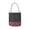 Black & Red, variant on Halloween Linen Candy Bucket, Sturdy Canvas Reusable Fabric Gift Tote Basket with Plaid Handle and Base, Candy Storage Hand Bag for Kids Gifts Exchanging, Holiday Party Decor - Blue & Purple