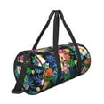 thumbnail image 3 of JUNZAN Gym Bag for Men & Women - Duffle Bag for Travel,Sports,Fitness & WorkoutColorful Flowers, 3 of 7
