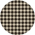 thumbnail image 1 of Ahgly Company Machine Washable Indoor Round Transitional Midnight Gray Area Rugs, 4' Round, 1 of 7