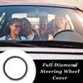 thumbnail image 6 of Crystal Car Steering Wheel Cover, Non-Slip Decorative Covers for Steering Wheel, Steering Wheel Cover for Decoration and Protection, White, 6 of 7
