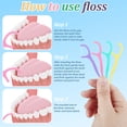 thumbnail image 5 of Abaima 200 Count Individually Wrapped Dental Floss Picks for Adults & Kids, Mint Flossers Singles Bag for Travel, Oral Hygiene Essentials for Adults Kids, Office Hotel Restaurant Clean Teeth, 5 of 7