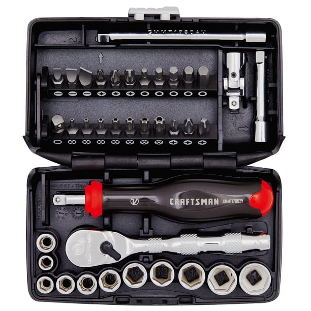 Juego de enchufes y brocas de destornillador CRAFTSMAN V-SERIES, 38 piezas