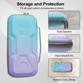 thumbnail image 2 of Carrying Case for Nintendo Switch 2, Armored Mech Design, Hard Shell & Waterproof Portable Travel Carry Case Game Storage Bag with 2 Screen Protectors - Blue-Purple Gradient, 2 of 7