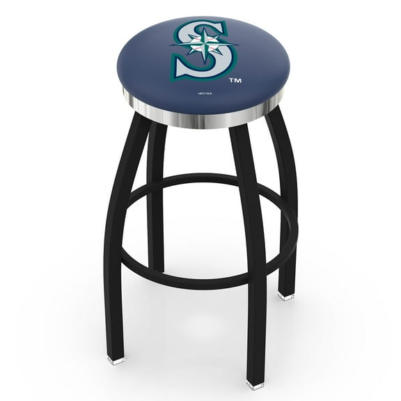 Seattle Mariners 36" Swivel Counter Stool with Chrome Accent