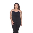 thumbnail image 1 of White Mark Universal PS133-01 Plus Size Tank Top, Black - One Size, 1 of 1
