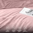 thumbnail image 4 of Ameha Fleece Blanket – Soft Plush Lightweight Cozy Blanket, All Season Warm Microfiber, Machine Washable, Twin Pink, 4 of 7