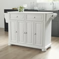 thumbnail image 5 of Crosley Furniture Alexandria Wood Granite Top Kitchen Island in White, 5 of 8