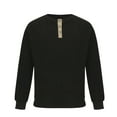 thumbnail image 3 of Fashion YLSDY Mens Corduroy Sweater Slim Fit Quarter Button Up Sweatshirts Elbow Patchworks Henley Long Sleeve Pullover Sweater Black S, 3 of 4