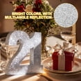 thumbnail image 6 of Uxcell Number 8 Glitter Number Birthday Decoration, 7.9" Glitter Number Centerpiece Decoration, Silver Numbers Anniversary Table Decorations for Birthday Celebrations Anniversary(4.3" L), 6 of 7