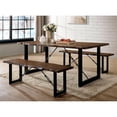 thumbnail image 4 of Furniture of America Elsbeth Wood 3-Piece Extendable Dining Set in Walnut, 4 of 6