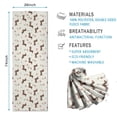 thumbnail image 2 of 74x26 Inch Yoga Towel, Sweat Absorbent Non-Slip Mat for Hot Yoga, Pilates & Fitness,Dachshund Butterfly Floral Beige Pattern, 2 of 5