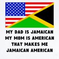 thumbnail image 2 of CafePress - That Makes Me Jamaican American Body Suit - Baby Light Bodysuit, 2 of 4