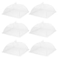 thumbnail image 1 of 6 Piezas Grandes y Altas Cubiertas para Alimentos de Malla de 13" para Exteriores, Cubiertas Protectoras para Alimentos Plegables, Blancas, 1 of 6