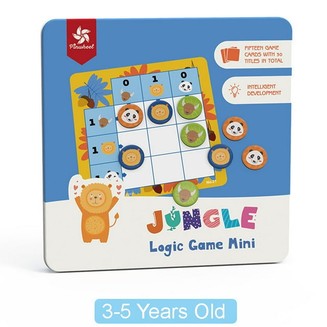 Sudoku Logique pour Débutants Mini Jeu d'Animaux - Pièces Magnétiques pour 3 à 8 Ans