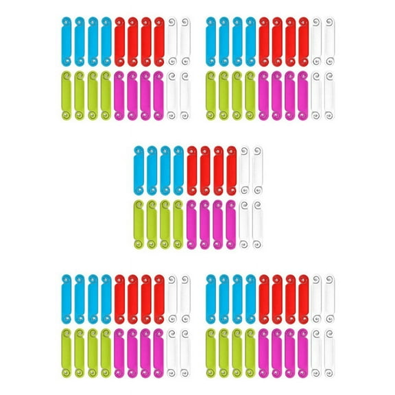 100 Pcs Cable Tags Management Multicolor Labels Cord Identification for USB Computer Phone Charger