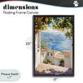 thumbnail image 4 of Stupell Industries French Country Amalfi Coast Lemon Overhang Black Floating Frame Canvas Art, 17 x 25, by LSR Design Studio, 4 of 8