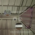 thumbnail image 4 of 12'x16' Hardtop Gazebo, Outdoor Wooden Coated Aluminum Frame Hard Top Gazebo with Galvanized Steel Double Roof, Permanent Metal Roof Gazebo with Nettings, Curtains and Hooks for Deck, Patio, 4 of 6