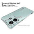 thumbnail image 3 of For Xiaomi Redmi Note 14 4G Clear Phone Case ENKAY HAT PRINCE Shockproof Anti-slip TPU Cover - Trans, 3 of 5