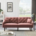 thumbnail image 2 of Wulawindy FUTON SOFA SLEEPER VELVET WITH 2 PILLOWS, 2 of 7