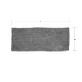 thumbnail image 5 of Home Weavers Fantasia Bathroom Rug 100% Cotton Bathroom Rugs Set, Washable Rug, Soft Cotton and Water Absorbent bath Rug, Kitchen Mat, Bath Rug, Bath Floor Mat Non Slip, 21"x54" Runner, Gray, 5 of 5