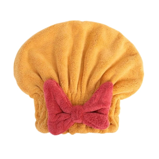Gorro absorbente para secar el cabello, toalla de microfibra de secado rápido, gorro de ducha, turbante para secar el cabello mojado con lazo para mujeres y niñas.