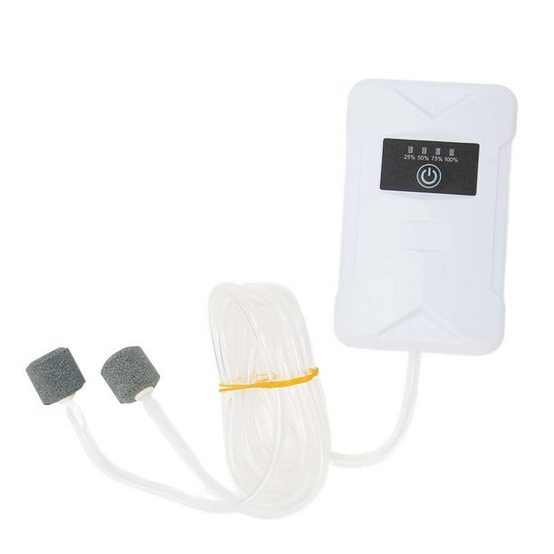 Bomba de oxígeno portátil recargable, bomba de oxígeno para acuario, bomba de oxígeno silenciosa para pecera, bomba de oxígeno para acuario diseñada a medida para la perfección Jadeshay A