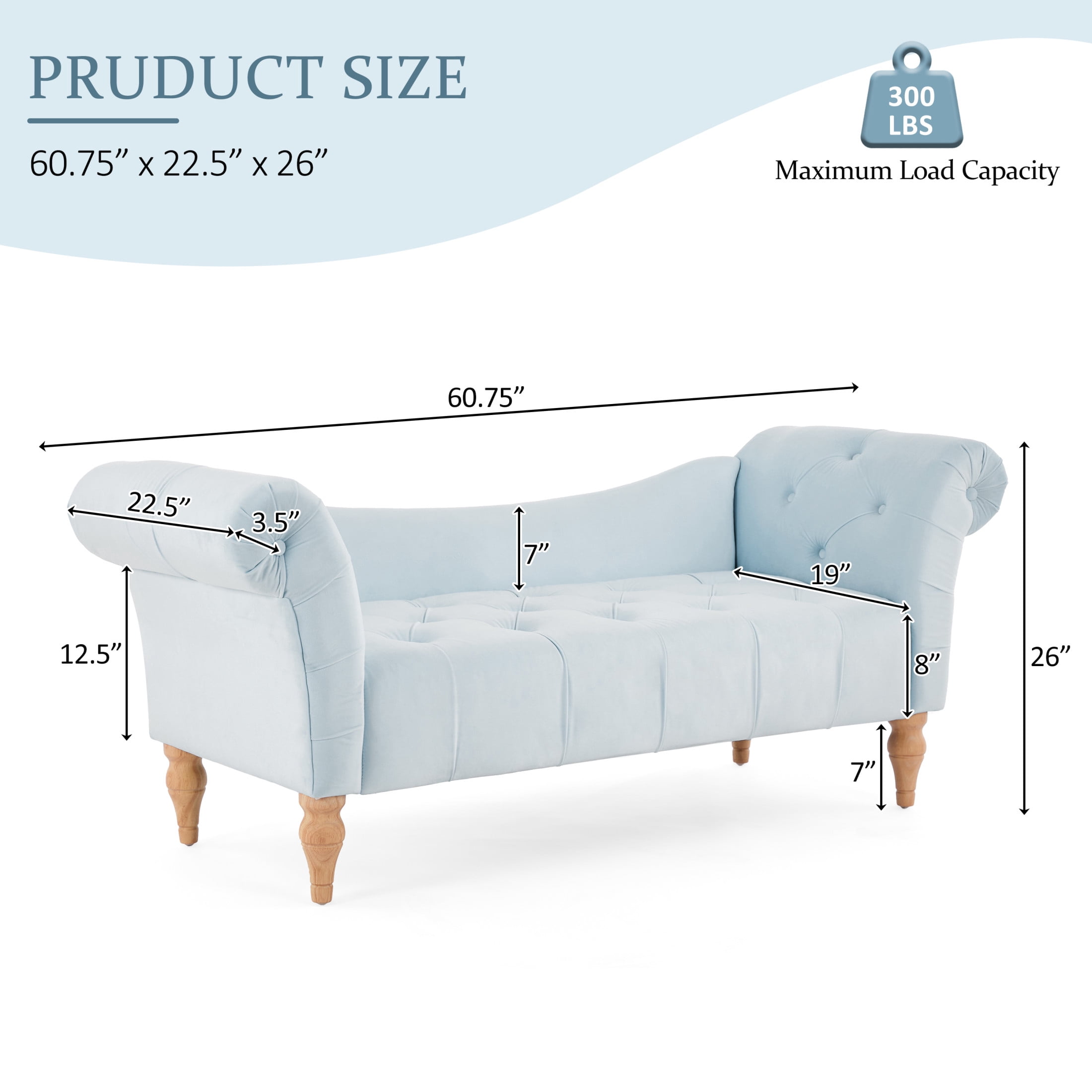 Christopher Knight Home 60.75" Vintage Velvet Upholstered Bench, Button Tufted Ottoman with Rolled Arms, Antique Blue Green