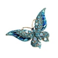 thumbnail image 1 of Broche de mariposa, accesorio decorativo de joyería de moda, prendedor de solapa para vestido de dama. Azul, 1 of 9