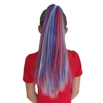 My Hair Popz Colorful Clip-in Hair Extensions for Kids - Rainbow Unicorn Hair Accessories for Girls