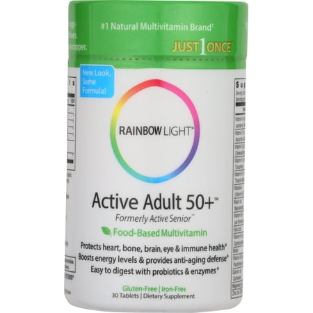 - Rainbow Light Active Adult 50+™ Multivitamin 30 Tab W/CoQ10