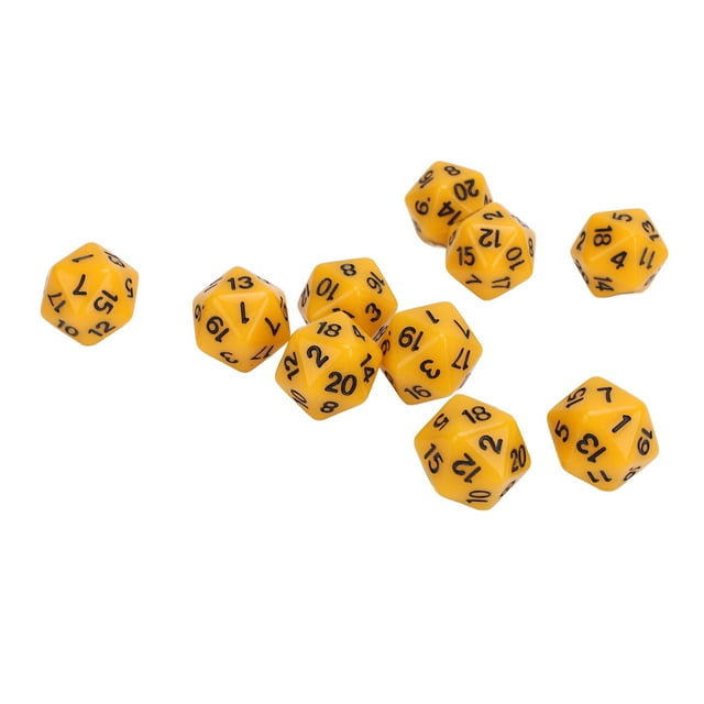 10PCS Lightweight and Portable Plastic Polyhedral Set with Clear Numbers, Durable Material, Great for Role Playing and Table Games