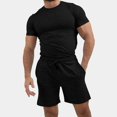 thumbnail image 1 of Ensemble d'Été 2 Pcs pour Hommes Chemises à Manches Courtes et Shorts de Plage, 1 of 3