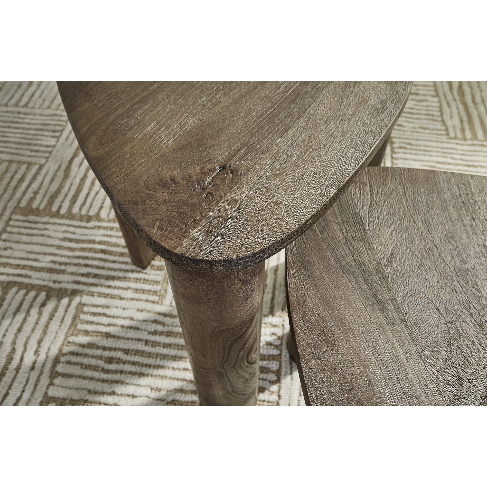 Signature Design by Ashley Reidport Accent Coffee Table (Set of 2), Grayish Brown