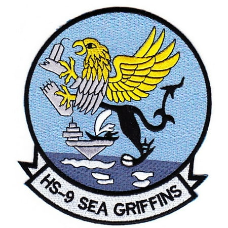 Griffin Patch - HELICOPTER ANTI-SUBMARINE SQUADRON NINE HS-9 SEA GRIFFINS PATCH USN NAVY SAILOR