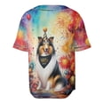 thumbnail image 2 of Hello 2025 Collie Celebrates Happy New Year Firework Balloon All Over Print 3D Baseball Shirt Collie Dog Lover Gifts Idea Softball Sport - 02024, 2 of 6