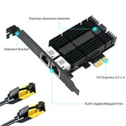 Fenvi 2.5GbE PCIe Network Adapter Card with Intel I226 Chip, Ethernet LAN Card for Desktop PC, Windows & Mac OS