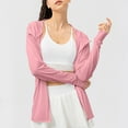 thumbnail image 4 of GA WEIHUA Women's UPF 50+ UV Sun Protection Hooded Jacket Full Zip Workout Shirts Long Sleeve Sun Hoodies Lightweight Long Sleeve Shirt Hiking Outdoor Athletic with Pocket,Pink,L, 4 of 8