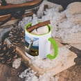 thumbnail image 5 of 3dRose, Victory Ranch Alpaca farm, Mora, New Mexico - US32 JMR0359 - Julien McRoberts, 11oz Two-Tone Green Mug, 5 of 7