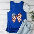 thumbnail image 5 of Aboser American Flag Tank Top Women 4th of July Tanks Going Out Tops for Women USA Flag Stars Stripes Vest Shirts Cute Bow Graphic Tees Sleeveless Patriotic Tshirts, 5 of 6