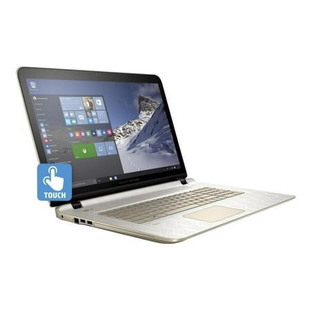 HP Pavilion Laptop 17-g153cy - AMD A4 - 6210 - Win 10 Home 64-bit - Radeon R3 - 4 GB RAM - 1 TB HDD - DVD SuperMulti - 17.3" touchscreen 1600 x 900 (HD+) - horizontal brushing in pale gold - remarketed