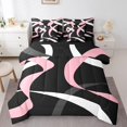 thumbnail image 1 of Erosebridal Geometric Stripe Bedding Queen Size,Abstract Artwork Comforter Sets with Sheets,Geometry Lines Decor,Reversible,Lightweight,7 Pieces, 1 of 5