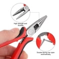 thumbnail image 4 of Uxcell Mini Needle Nose Pliers 4.5" Toothless Precision Plier with Plastic Handle for DIY Crafts, 4 of 6