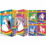 Unicorn Academy Series Books 1-12: Sophia and Rainbow; Scarlett and Blaze; Ava and Star.... by Julie Sykes (Paperback Boxed Sets + 4 titles)