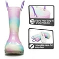thumbnail image 5 of Kushyshoo Kids Light up Rain Boot Aurora Gradient Glitter Toddler Boys Shoes Size 1, 5 of 7