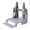Gray, variant on QSTDGVPW Label Holder Label Stand Bracket Practical Sturdy Stable for Rolls and Fan Fold Gray