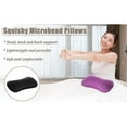 thumbnail image 4 of Microbead Neck Pillow Squishy,Bone Headrest Pillow Neck & Cervical Support Bolster Cushion Comfortable Soft Smooth Touch Fabric Universal Tube Pillow for Home Sofa Bed Travel Car Sleeping 15"x7.8", 4 of 7