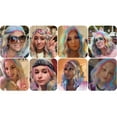 thumbnail image 7 of RightOn 14" Rainbow Wig Short Curly Bob Wig Colorful Hair Wigs Multi-Color Wig Synthetic Wigs with Wig Cap, 7 of 7